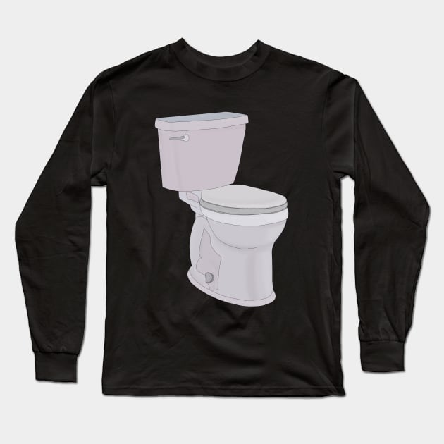 A Toilet Long Sleeve T-Shirt by DiegoCarvalho